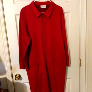 Morningside red dress, Size XL